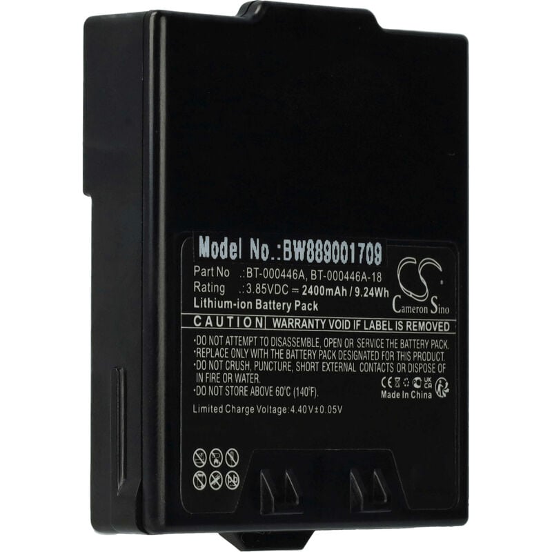 Image of Batteria compatibile con Zebra WS5001-0F2J3020ENA computer portatile scanner pda (2400mAh, 3,85V, Li-Ion) - Vhbw