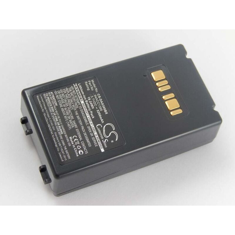 Image of Vhbw - batteria sostituisce Datalogic BT-10, BT-26 per lettore di codici a barre, pos (5200mAh, 3,7V, Li-Ion)