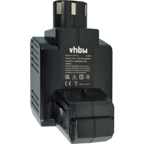 vhbw batteria sostituisce Hilti BP60 per attrezzo da lavoro (2500 mAh, NiMH, 24 V)