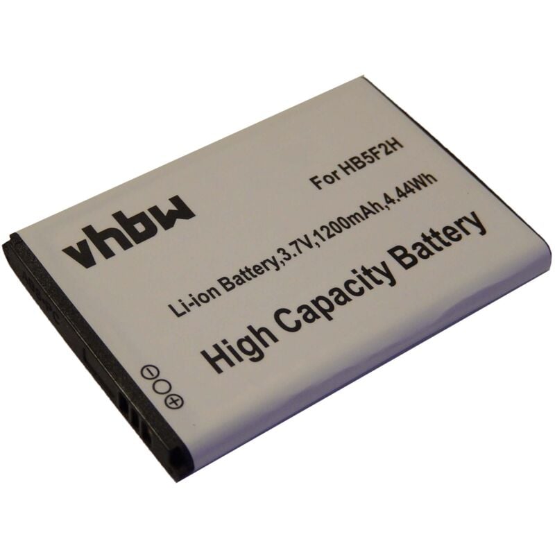 Image of vhbw batteria sostituisce Huawei HB554666RAW, HB5F2H per hotspot modem router portatile (1200mAh, 3,7V, Li-Ion)