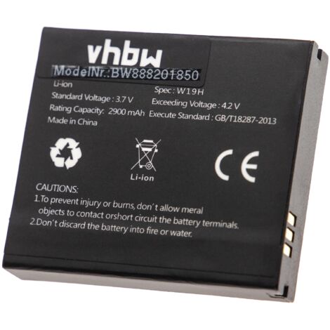 vhbw batteria sostituisce Skyroam W91H per hotspot modem router portatile (2900mAh, 3,7V, Li-Ion)