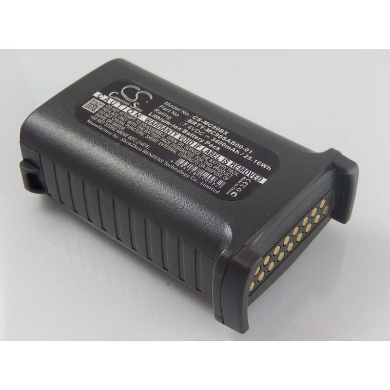 Image of vhbw batteria sostituisce Symbol BRTY-MC90SAB00-01, BTRY-MC90GKAB0E-10 per computer portatile scanner (3400mAh, 7,4V, Li-Ion)