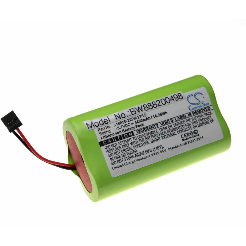 Image of vhbw batteria sostituisce Trelock 18650-22PM 2P1S per torcia, lampada da elmetto (4400mAh, 3,7V, Li-Ion)