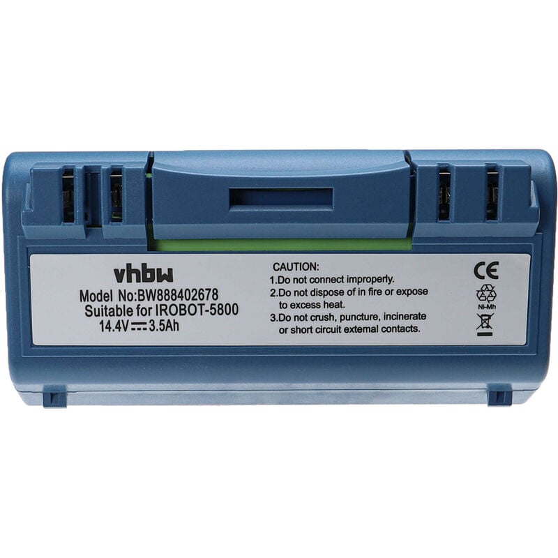 Image of vhbw batteria sostituisce UPC 853816149049 per home cleaner, blu (3500mAh, 14,4V, NiMH)