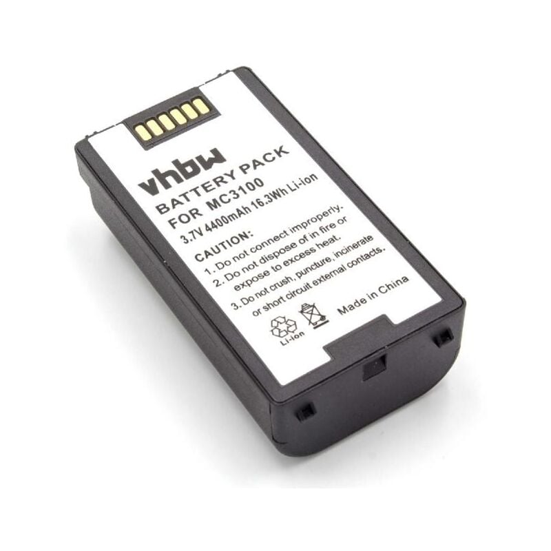 Vhbw - Batterie 4400mAh (3.7V) pour scanner Symbol MC3100 MC3190 MC3190G MC3190-G remplace 82-127909-02, BTRY-MC31KAB02.