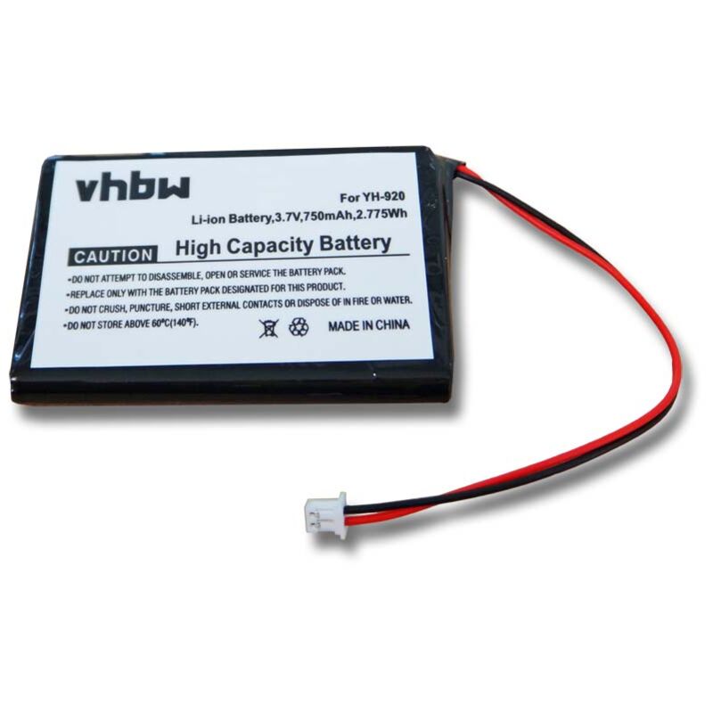 Vhbw - Batterie 750mAh (3.7V) pour lecteur MP3 Video Samsung YH-920, YH-925 remplace PPSB0502.