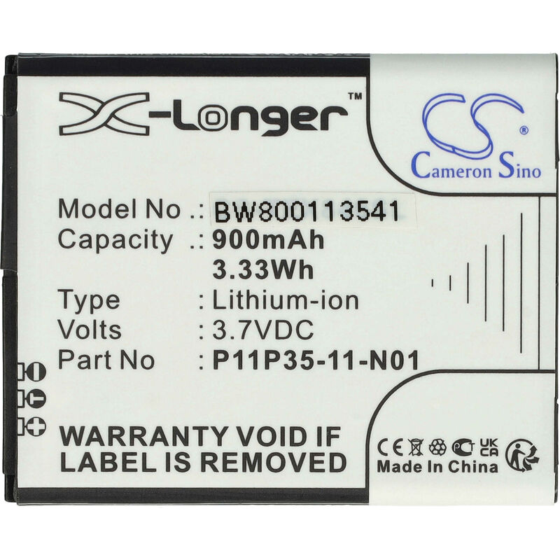 vhbw 1x Batterie compatible avec Texas Instruments TI-Planet calculatrice de poche (900mAh, 3,7V, Li-ion)