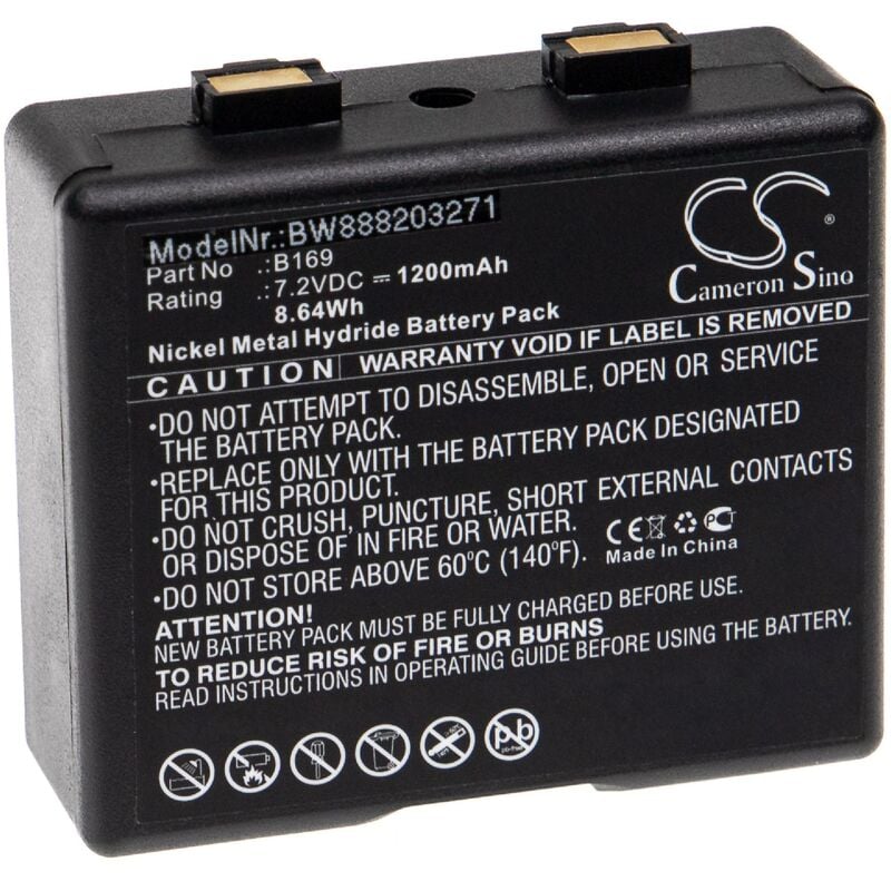 Vhbw - Batterie compatible avec aeg Teleport k radio talkie-walkie (1200mAh, 7,2V, NiMH)