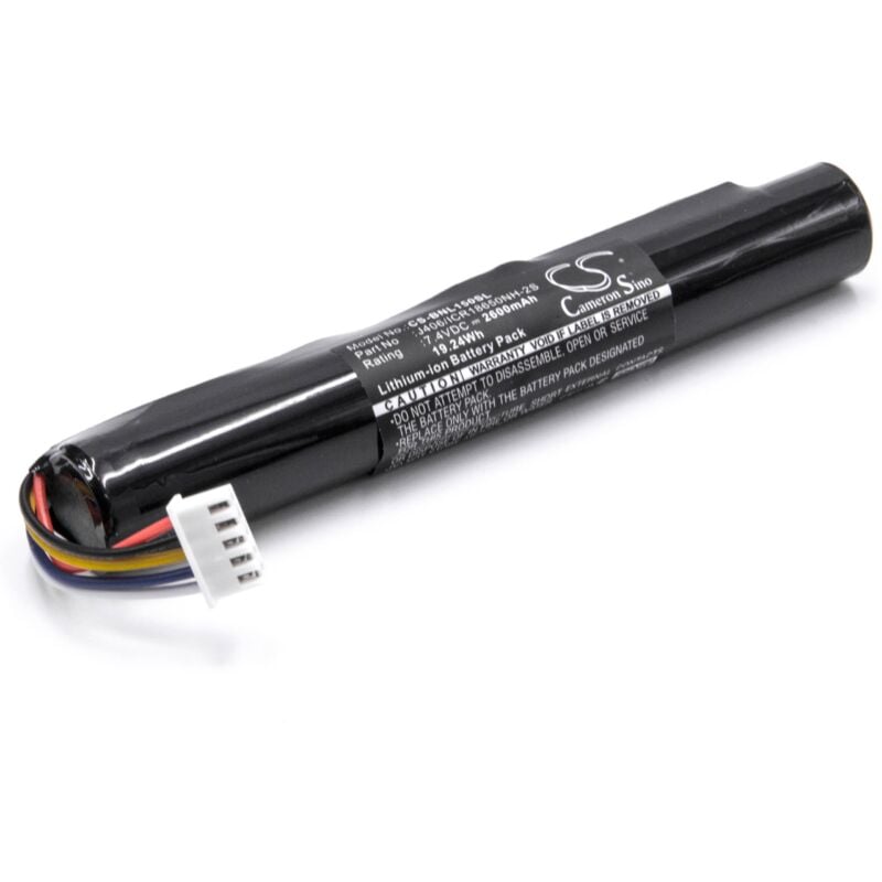 vhbw Batterie compatible avec Bang & Olufsen BeoPlay A2, A2 Active enceinte, haut-parleurs (2600mAh, 7,4V, Li-ion)