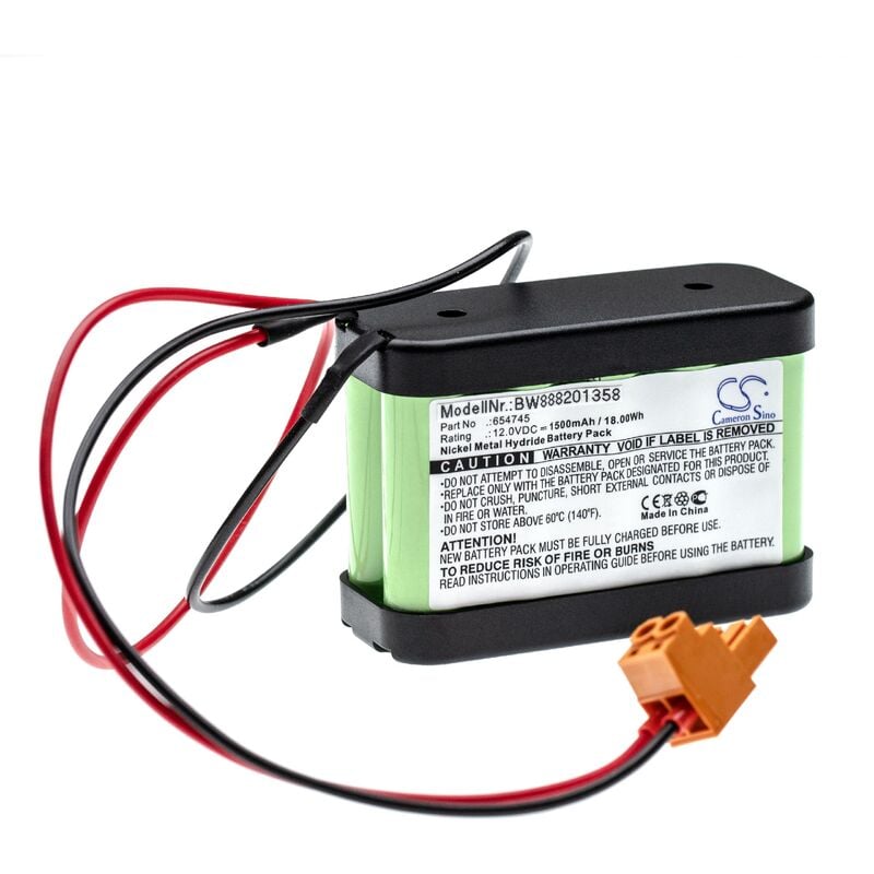 Batterie compatible avec Besam PSMB-5 porte coulissante électrique (1500mAh, 12V, NiMH) - Vhbw