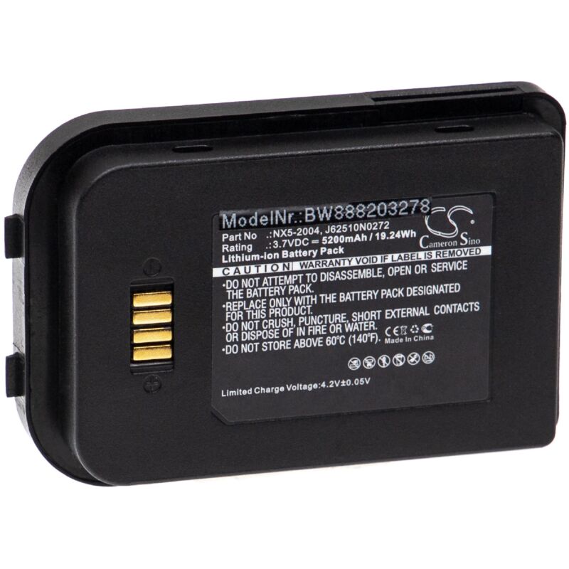 vhbw Batterie compatible avec Bluebird Pidion BIP-6000 scanner de code-barre POS (5200mAh, 3,7V, Li-ion)
