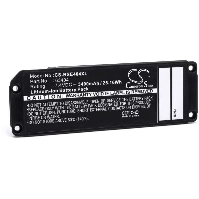 Batterie compatible avec Bose SoundLink Mini, 413295 enceinte, haut-parleurs (3400mAh, 7,4V, Li-ion) - Vhbw