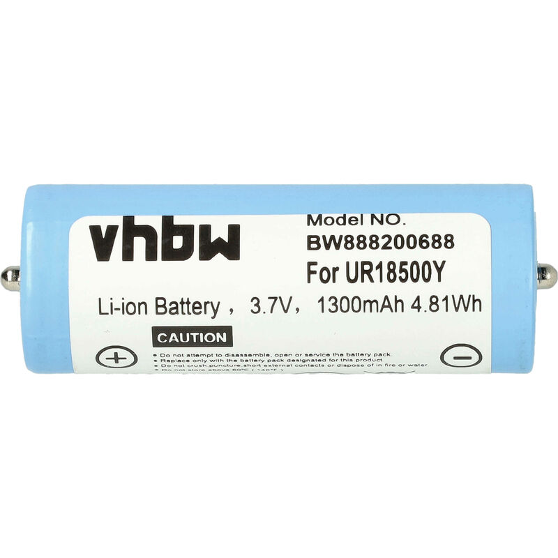 vhbw batterie compatible avec Braun Active Power 5671, 5673, 5674, 9781, 9782, 9785, 9795 rasoir tondeuse à cheveux (1300mAh, 3.7V, Li-Ion)