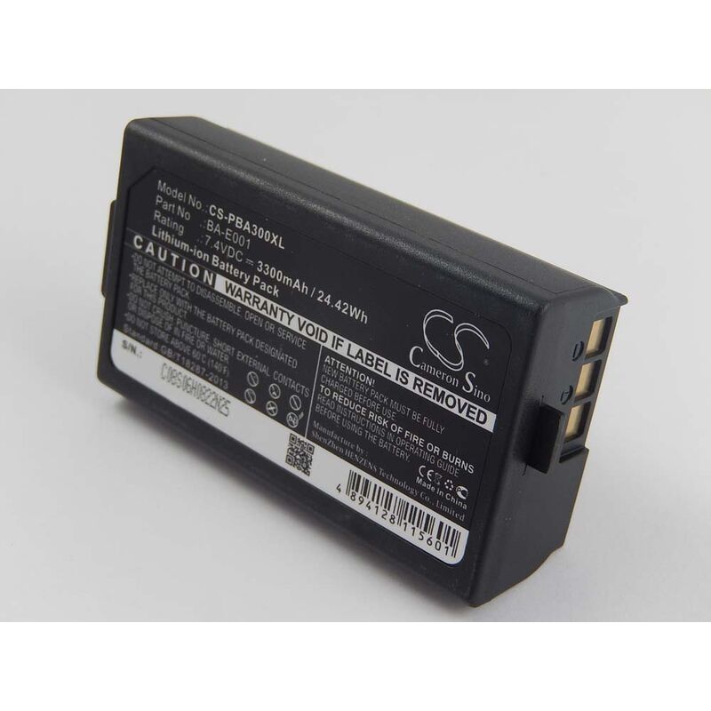 Vhbw - Batterie compatible avec Brother P-Touch PT-H300, PT-H300LI imprimante, scanner, imprimante d'étiquettes (3300mAh, 7,4V, Li-ion)