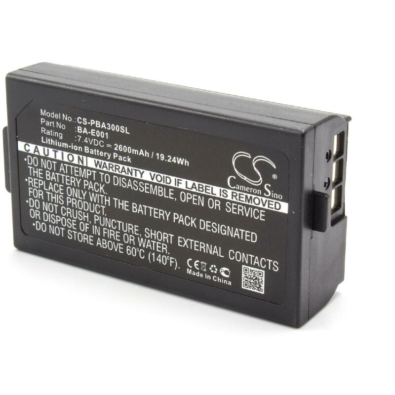 vhbw Batterie compatible avec Brother P-Touch PT-P750WVP EDGE imprimante, scanner, imprimante d'étiquettes (2600mAh, 7,4V, Li-ion)