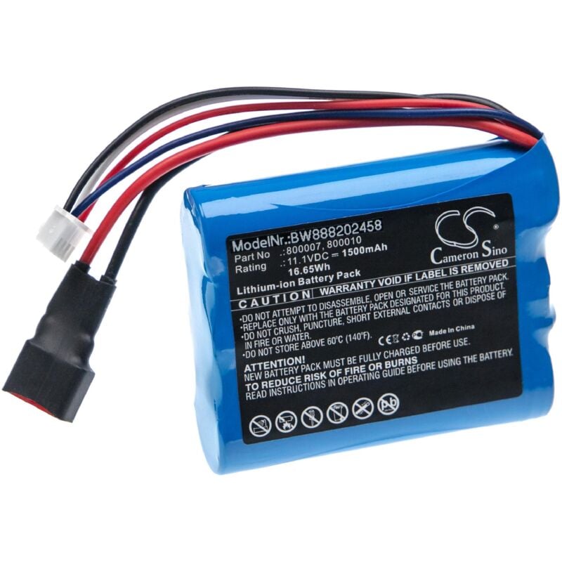 Batterie compatible avec Carrera 800007, 800010 modèlisme rc (1500mAh, 11,1V, Li-ion) - Vhbw