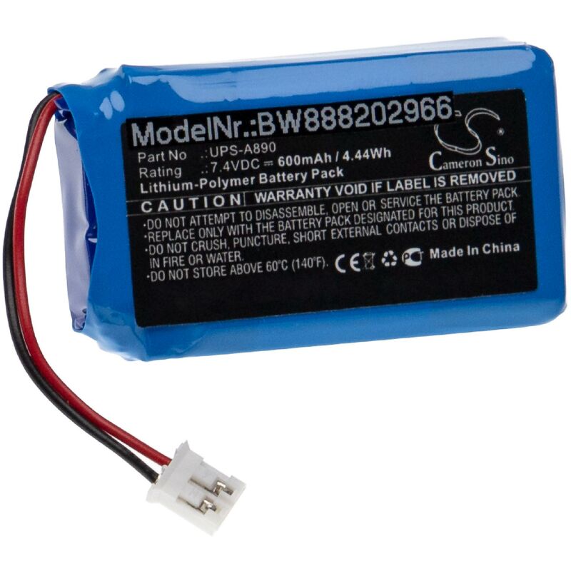 Batterie compatible avec Chuango WS-108 système d'alarme (600mAh, 7,4V, Li-polymère) - Vhbw