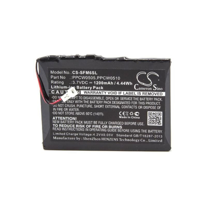 Batterie compatible avec Cowon iAudio X5 30GB, X5L 30GB lecteur de musique MP3 (1&8239200mAh, 3,7V, Li-ion) - Vhbw