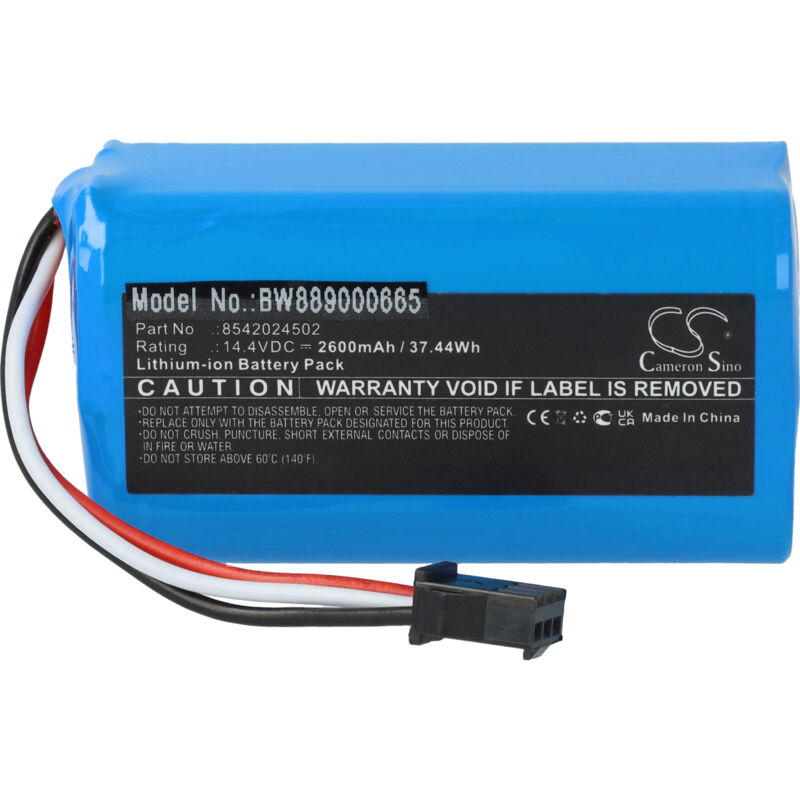 1x Batterie compatible avec Deik MT820 robot électroménager (2600mAh, 14,4V, Li-ion) - Vhbw