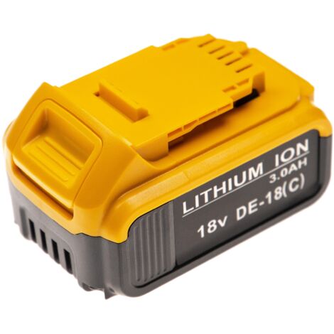 vhbw Batterie compatible avec Dewalt DCF895L2, DCF895M2, DCF899, DCG412, DCG412B, DCG412L2, DCG412M2 outil électrique (3000mAh Li-Ion 18V)