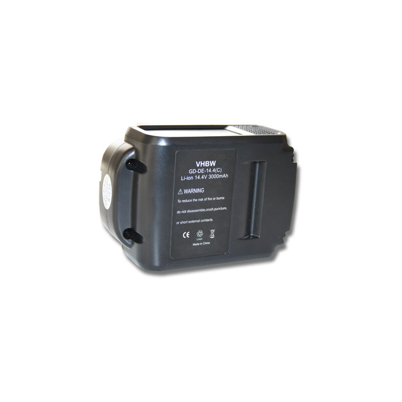 Vhbw - Batterie compatible avec Dewalt xr Li-Ion 14.4V, DWST1-75659-QW, DCV584 outil électrique (3000 mAh, Li-ion, 14,4 v)