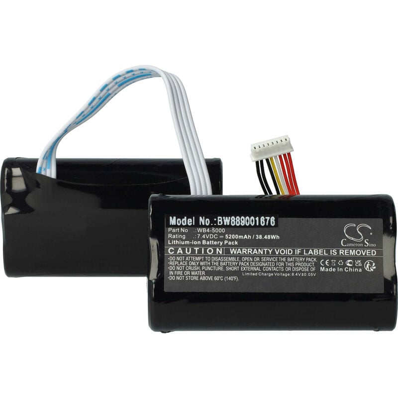 Vhbw - Batterie compatible avec dji RC1A télécommande manette de drone (5200mAh, 7,4V, Li-ion)