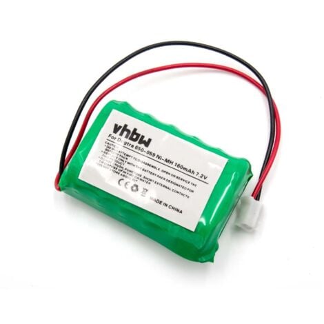 vhbw Batterie compatible avec Dogtra FT-100, SD-400, SD-400s collier de dressage de chien (160mAh, 7,2V, NiMH)