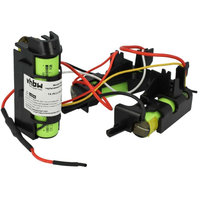 Batterie compatible avec Electrolux EERC72IW 90027733600 aspirateur (2000mAh, 14,4V, Li-ion) - Vhbw