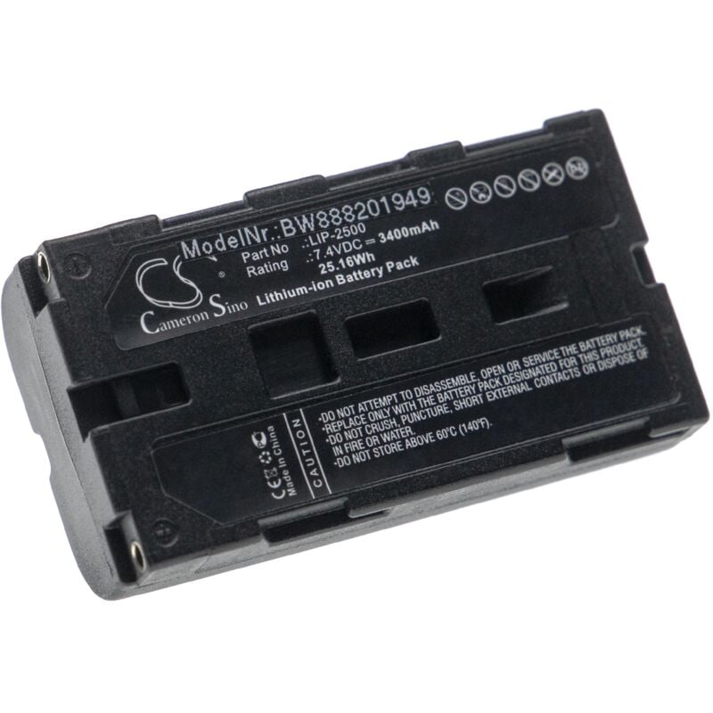 Batterie compatible avec Epson Mobilink TMP80 imprimante photocopieur scanner imprimante à étiquette (3400mAh, 7,4V, Li-ion) - Vhbw