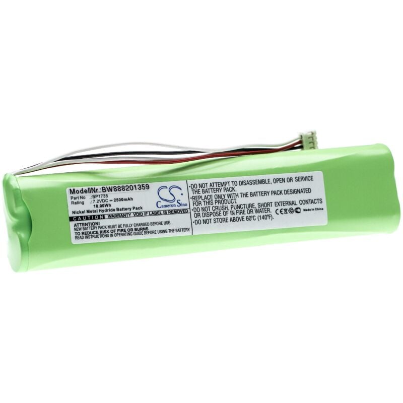 Batterie compatible avec Fluke Biomedical Varta, P-1505 Multimeter télémètre laser multimètre outil de mesure (2500mAh 7.2V NiMH) - Vhbw