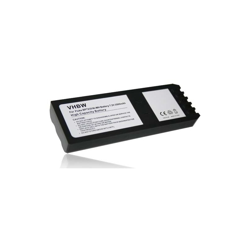 Vhbw - Batterie compatible avec Fluke DSP-2000, DSP-4000, DSP-4000PL, DSP-4100, DSP-4300 outil de mesure (2500mAh, 7,2V, NiMH)