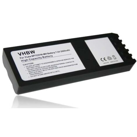 vhbw Batterie compatible avec Fluke Impulse 6000D, Impulse 7000DP outil de mesure (2500mAh, 7,2V, NiMH)