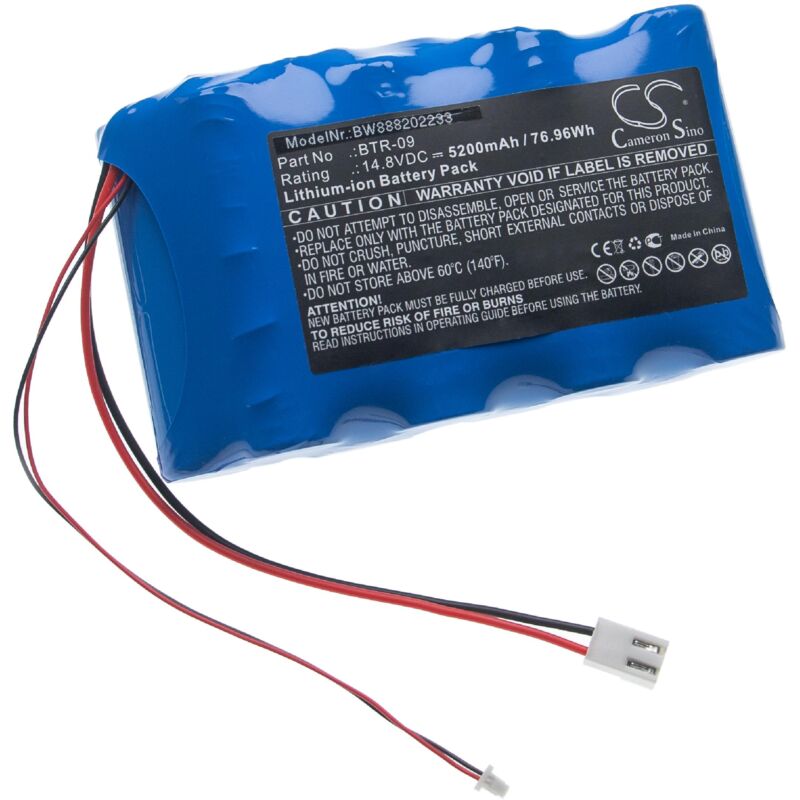 Vhbw - Batterie compatible avec Fujikura FSM-70R, FSM-70S, FSM-80C, FSM-80C+, FSM-80S outil de mesure (5200mAh, 14,8V, Li-ion)