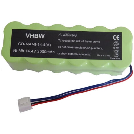 Vhbw - vhbw Batterie NiMH 2000mAh (3.6V) pour aspirateur, balai