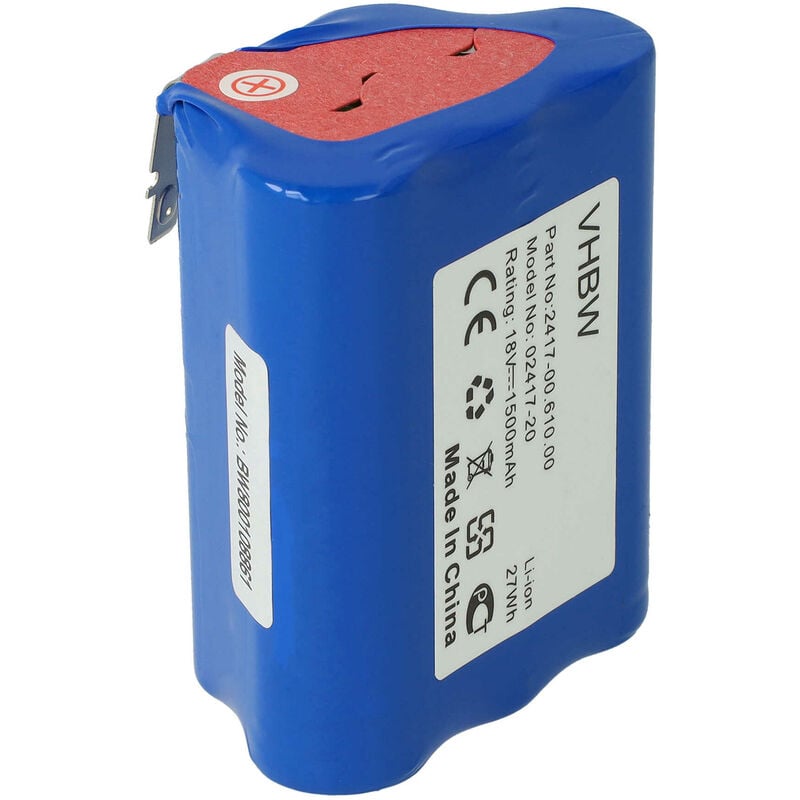 Batterie compatible avec Gardena Accucut 450Li, Accucut 400Li cisaille à gazon, taille-haie 1500mAh, 18V, Li-ion - Vhbw