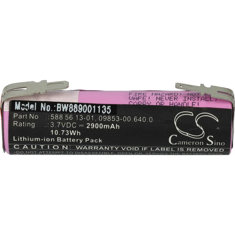 Batterie compatible avec Gardena ClassicCut Li 9853-20, 9854-20, 9855-20 2900mAh, 3,7V, Li-ion - Vhbw