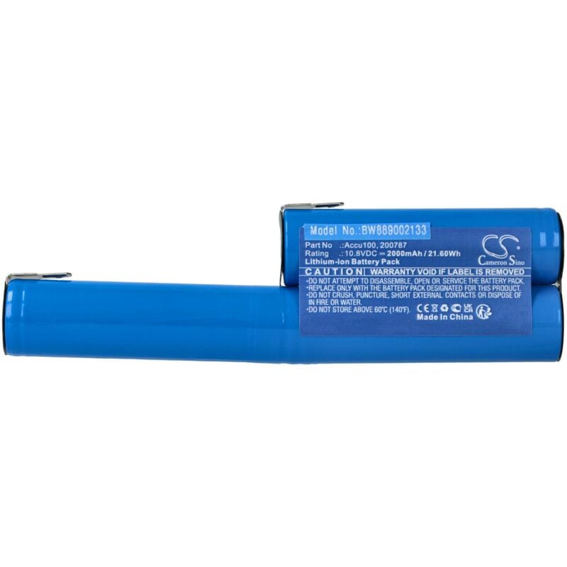 vhbw Batterie compatible avec Gardena Twin Cut 8805, 8830, 8825, 8825-20, 8805-20 cisaille (2000mAh, 11,1V, Li-ion)
