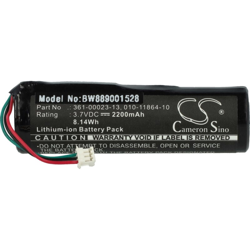 Vhbw - Batterie compatible avec Garmin pro 550 plus, 70, 550 collier de dressage de chien (2200mAh, 3,7V, Li-ion)