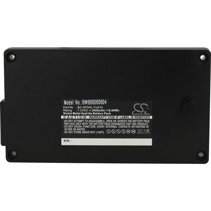 Batterie compatible avec Gross Funk GF500, Crane Remote Control opérateur télécommande industrielle (2500mAh, 7,2V, NiMH) noir - Vhbw