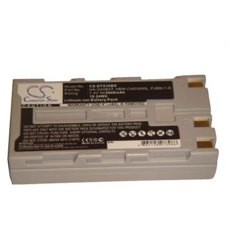 vhbw Batterie compatible avec Hioki LR8510, LR8511 scanner de code-barre POS (2600mAh, 7,4V, Li-ion)