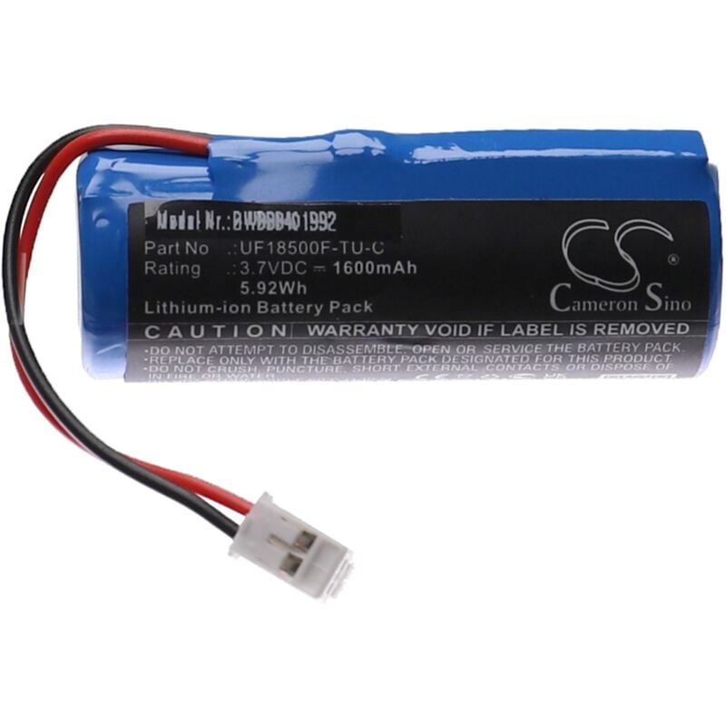 Batterie compatible avec Hitachi Hada Crie CM-N5000 appareil de massage musculaire (1600mAh, 3,7V, Li-ion) - Vhbw