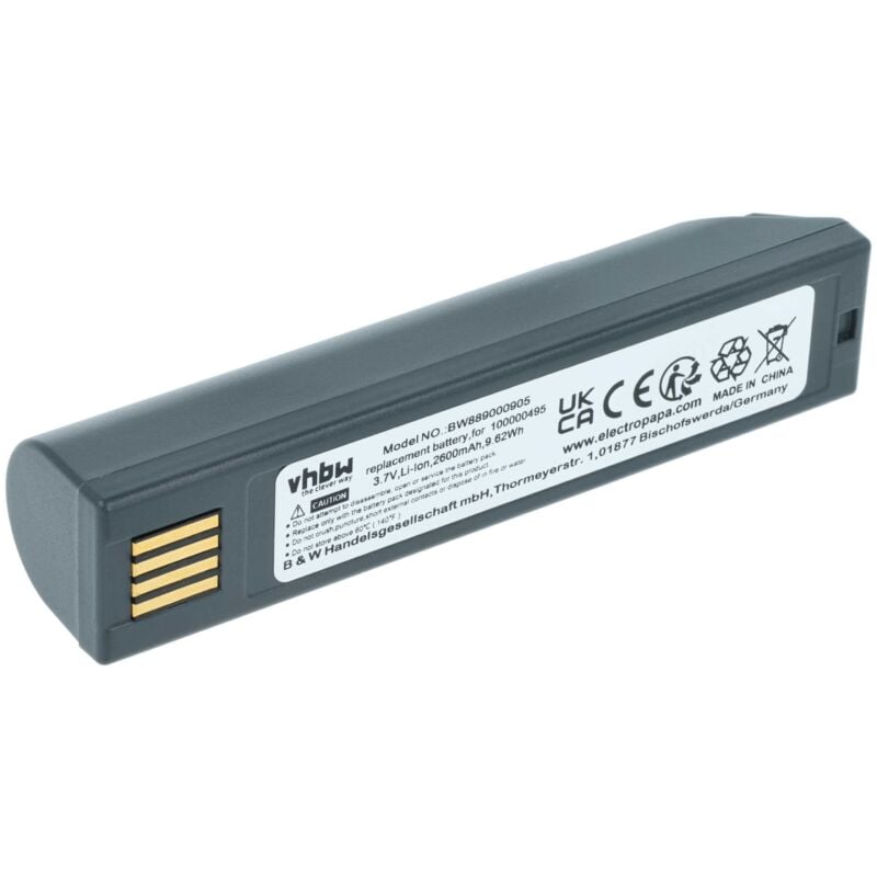 Vhbw - Batterie compatible avec Honeywell 3820, 3820i, 1202g, 1452G, 1472G, 1902GSR, 1911i, 1981i scanner de code-barre pos (2000mAh, 3,7V, Li-ion)
