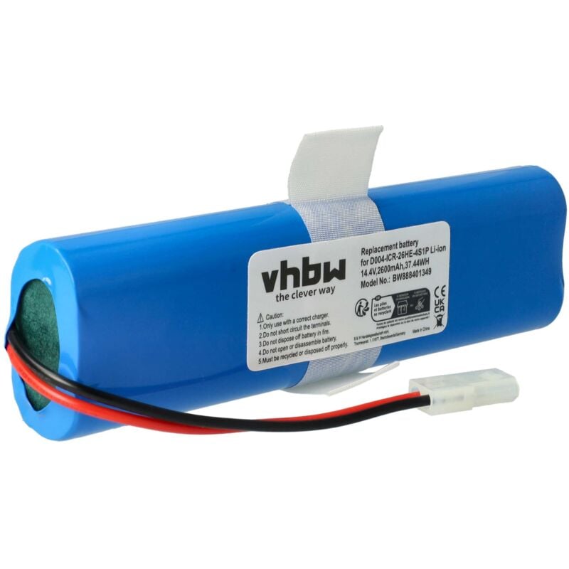 Batterie compatible avec Hoover Rogue 970 Wi-Fi Connected Robotic Vacuum, BH70970 robot électroménager (2600mAh, 14,4V, Li-ion) - Vhbw