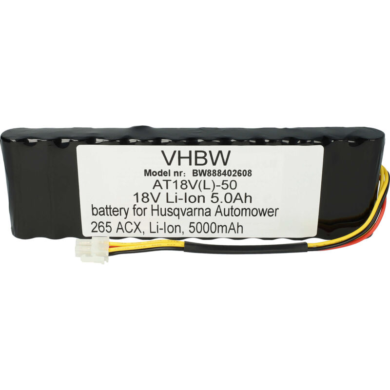 Vhbw - Batterie compatible avec Husqvarna Automower 265 acx 2014, 265 acx 2015, 265 acx G2-2 robot tondeuse (5000mAh, 18V, Li-ion)