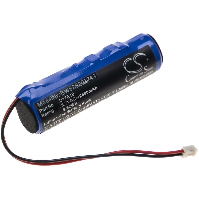 vhbw batterie compatible avec iHome D17E19 haut-parleurs enceintes (2600mAh, 3,7V, Li-Ion)
