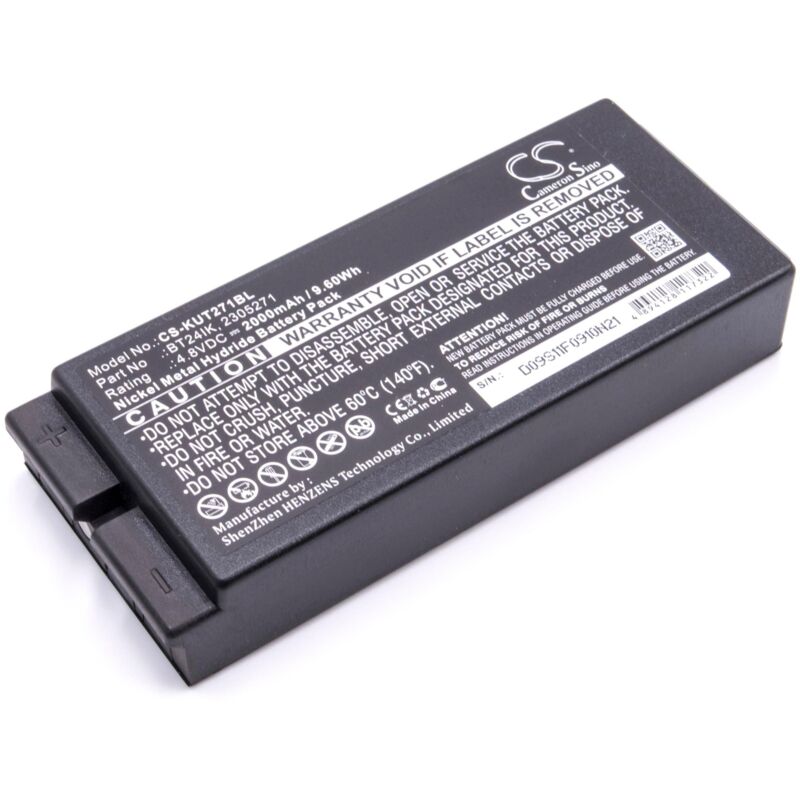 Vhbw - Batterie compatible avec Ikusi IK3 transmitters, Berlinde, IK3, gh, IK4 opérateur télécommande industrielle (2000mAh, 4,8V, NiMH)