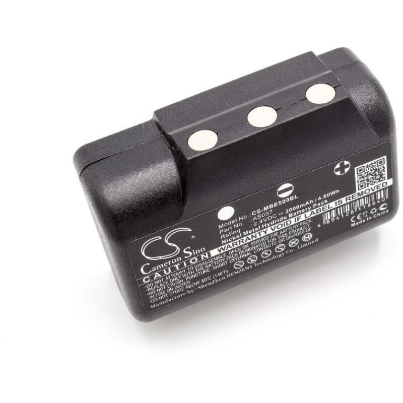 vhbw Batterie compatible avec IMET M550S Wave S, M550S Wave L opérateur télécommande industrielle (2000mAh, 2,4V, NiMH)