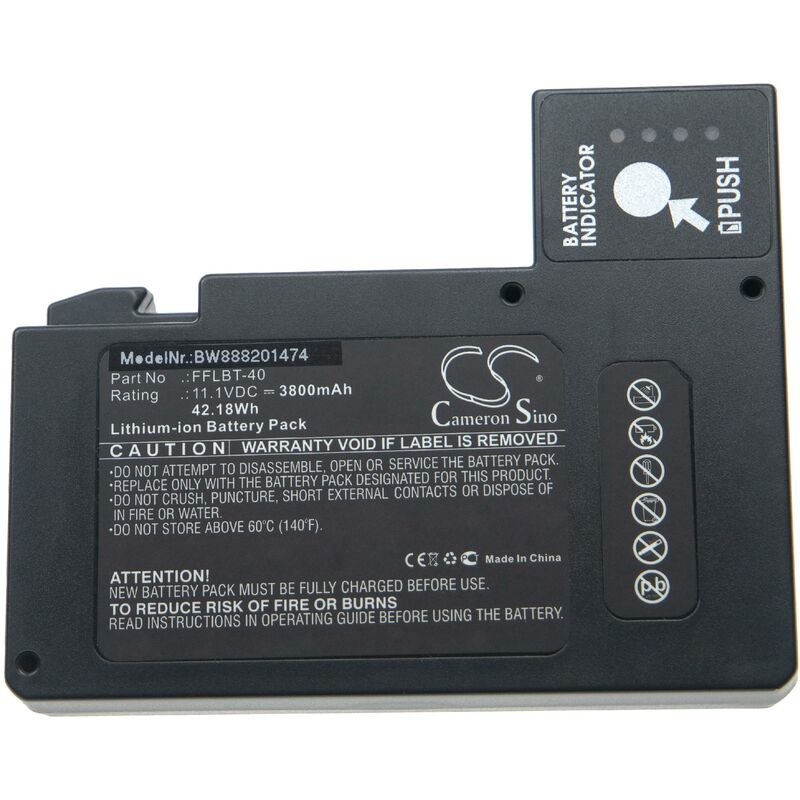 Vhbw - Batterie compatible avec INNO IFS-15H, IFS-15M, IFS-15M+, IFS-55, V12M, V4M, View 3, View 4S soudeuse (3800mAh, 11,1V, Li-ion)