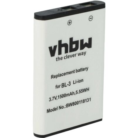 vhbw Batterie compatible avec Intek KT-950EE radio talkie-walkie (1500mAh, 3,7V, Li-ion)