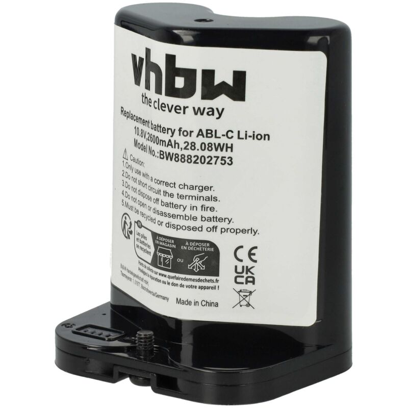 Batterie compatible avec iRobot Braava Jet M6 aspirateur, robot électroménager (2600mAh, 10,8V, Li-ion) - Vhbw